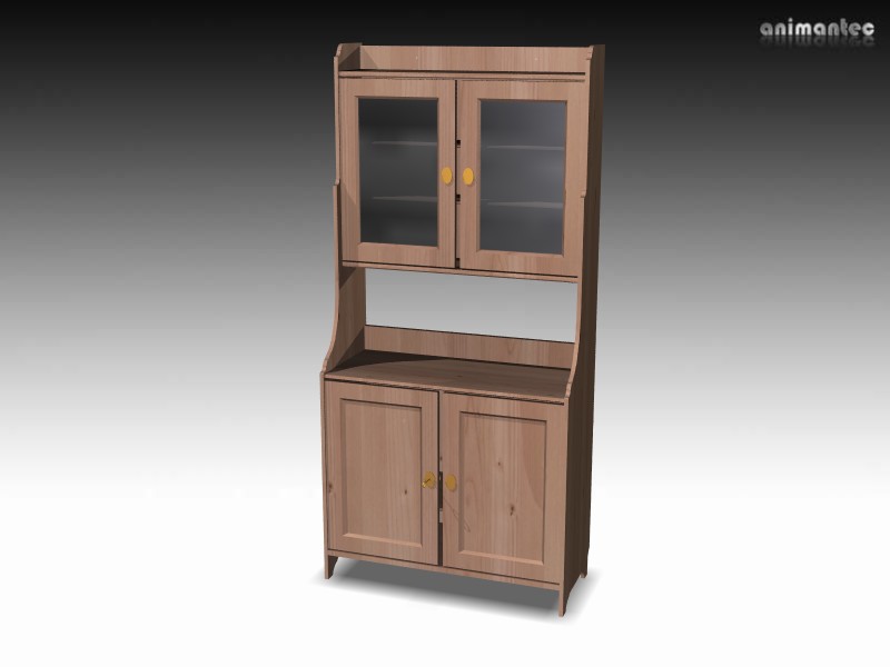 3D Modell Küchenschrank für Küchenplanung