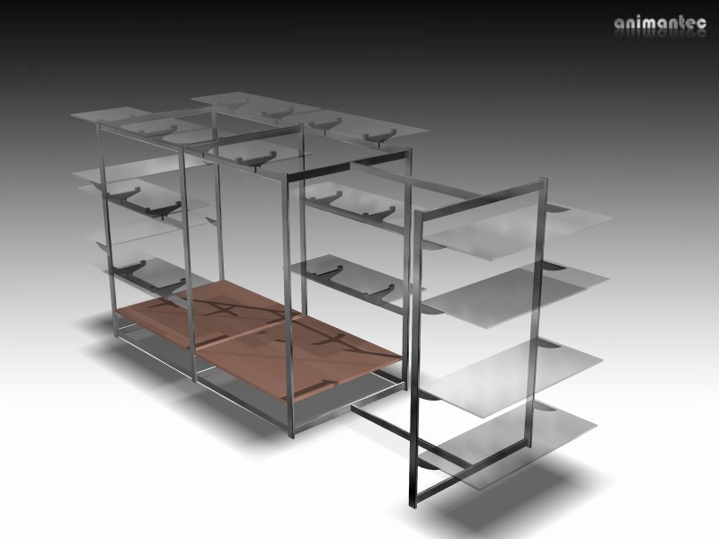 3D Modelle Grafik Daten Ladenbau Planung Kühl Regale Schränke Konsolen Theken Aufsteller